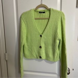 Green Cardigan Large